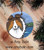 "Day At The Beach" Sable Shetland Sheepdog Ceramic Ornament Round