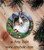 "Ella" Blue Merle Shetland Sheepdog Ceramic Ornament Round