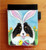 "Easter Sheltie" Tri Color Shetland Sheepdog Notebooks (several sizes available)