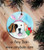 "Easter Saint" Saint Bernard Ceramic Ornament Round