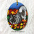 "Autumn's Simple Pleasures" Norwegian Elkhound Ceramic Ornament Oval