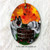 "Bobbing For Apples" Norwegian Elkhound Ceramic Ornament Oval
