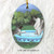 "Summer's Simple Pleasures" Norwegian Elkhound Ceramic Ornament Oval