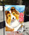 "Make Mine Cherry" Sable Shetland Sheepdog Garden Flag