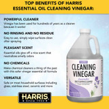 HARRIS CLEANING VINEGAR 1Gal, COMMERICAL GRADE MULTI-SURFACE CLEANER, LAVENDER SCENTED