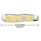 KNIFE #00029 YELLOW SYNTHETIC CHROME VANADIUM MINI TRAPPER