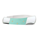 KNIFE #18106 SMOOTH SEAFOAM GREEN G-10 LOCKBACK