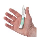 KNIFE #18106 SMOOTH SEAFOAM GREEN G-10 LOCKBACK