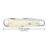KNIFE #13310 SMOOTH NATURAL BONE TRAPPER