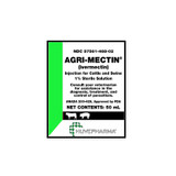 AGRI-MECTIN, IVERMECTIN, INJECTION FOR CATTLE AND SWINE 1% STERILE SOLUTION, HUVEPHARMA