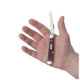 KNIFE #00784 POCKET WORN OLD RED BONE