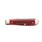 KNIFE #00784 POCKET WORN OLD RED BONE
