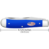 KNIFE #16400 ROYAL BLUE SYNTHETIC SMOOTH TRAPPER