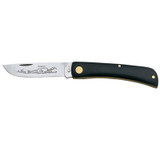 KNIFE #00095 JET-BLACK SYNTHETIC SOD BUSTER JR