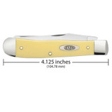 KNIFE #00161 YELLOW SYNTHETIC CHROME VANADIUM TRAPPER