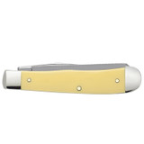 KNIFE #00161 YELLOW SYNTHETIC CHROME VANADIUM TRAPPER