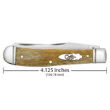 KNIFE #58182 SMOOTH ANTIQUE BONE TRAPPER