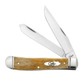 KNIFE #58182 SMOOTH ANTIQUE BONE TRAPPER