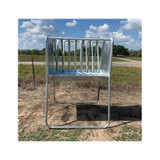 BUNK FEEDER, 4' GALVANIZED, GRAIN & HAY HORSE FEEDER