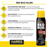 HARRIS BED BUG BLACK AEROSOL EGG KILL & PYRETHROID RESISTANT 16oz