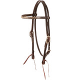 BROWBAND HEADSTALL WITH RAWHIDE LACING