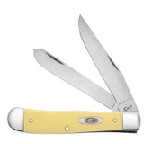 KNIFE #30114 YELLOW SYNTHETIC CS TRAPPER WITH CLIP