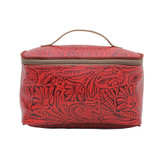 RUBY TOOLED SHAVING KIT BAG, 6"H x 11"W x 6"D