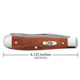 KNIFE #28707 SMOOTH CHESTNUT BONE TRAPPER