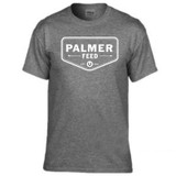 PALMER'S CHEVRON LOGO T-SHIRT, HEATHER GRAY