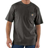 K87 LOOSE FIT HEAVYWEIGHT SHORT-SLEEVE POCKET T-SHIRT, PEAT