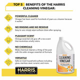 HARRIS CLEANING VINEGAR 1Gal, COMMERICAL GRADE MULTI-SURFACE CLEANER, ORANGE SCENTED