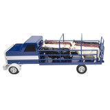 LITTLE BUSTER TOY FLATBED CATTLE TRUCK BLUE