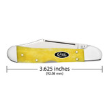 KNIFE #20034 SMOOTH YELLOW BONE MINI COPPERLOCK