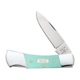 KNIFE #18106 SMOOTH SEAFOAM GREEN G-10 LOCKBACK