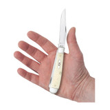 KNIFE #13310 SMOOTH NATURAL BONE TRAPPER