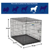 42" CONTOUR SINGLE DOOR DOG CRATE, MID-WEST