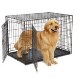 42" CONTOUR DOUBLE DOOR DOG CRATE, MID-WEST