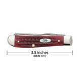 KNIFE #00784 POCKET WORN OLD RED BONE