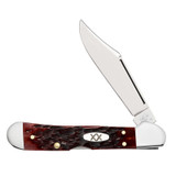 KNIFE #25134 MAHOGANY BONE PEACH SEED JIG MINI COPPERLOCK