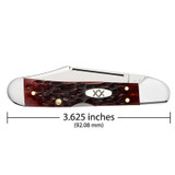 KNIFE #25134 MAHOGANY BONE PEACH SEED JIG MINI COPPERLOCK