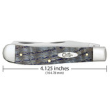 KNIFE #47490 SMOOTH BLUE CURLY OAK TRAPPER