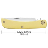 KNIFE #00032 YELLOW SYNTHETIC CHROME VANADIUM SOD BUSTER JR 3137