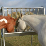 BUNK FEEDER, 4' GALVANIZED, GRAIN & HAY HORSE FEEDER