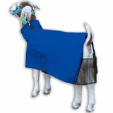 GOAT BLANKET MEDIUM BLUE