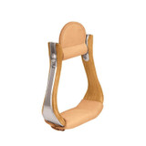 WOODEN STIRRUPS WITH LEATHER 2" TREADS CUTTER 30-2934-3