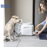 PETMATE VITTLES VAULT PET STORAGE 30lb CONTAINER, OUTBACK TALL, DIMENSIONS 14"L x 14" W x 13.5" H