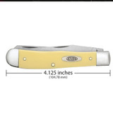 KNIFE #30114 YELLOW SYNTHETIC CS TRAPPER WITH CLIP