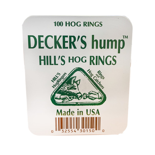DECKER'S HUMP HILL'S HOG RINGS, 100PK