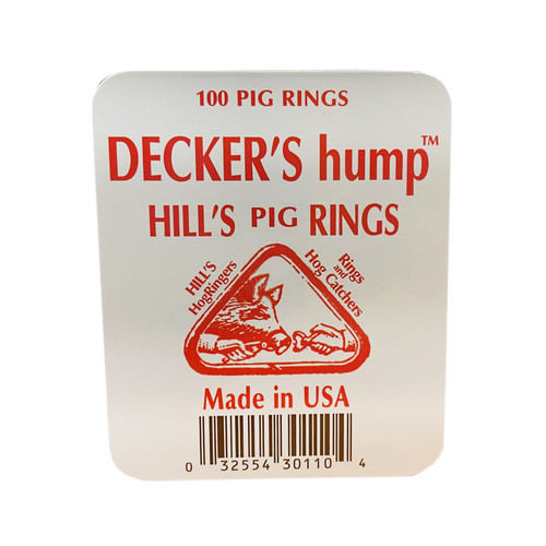 DECKER'S HUMP HILL'S PIG RINGS, 100PK