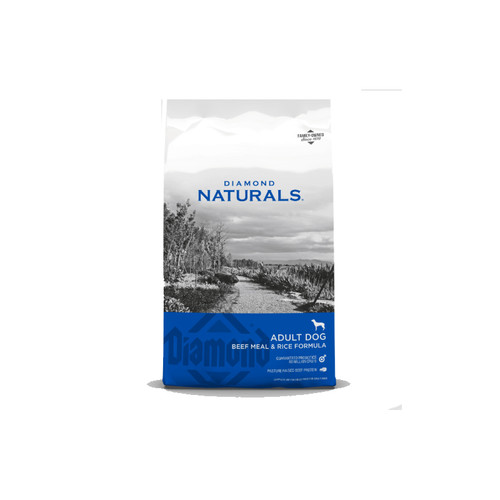 DIAMOND NATURALS, ADULT DOG BEEF MEAL & RICE FORMULA 40#